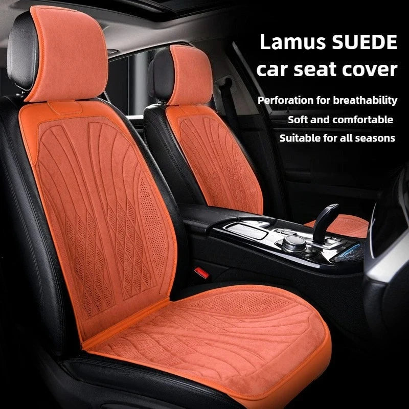 Luxury Suede Leather Car Seat Protection Mat, Four Season