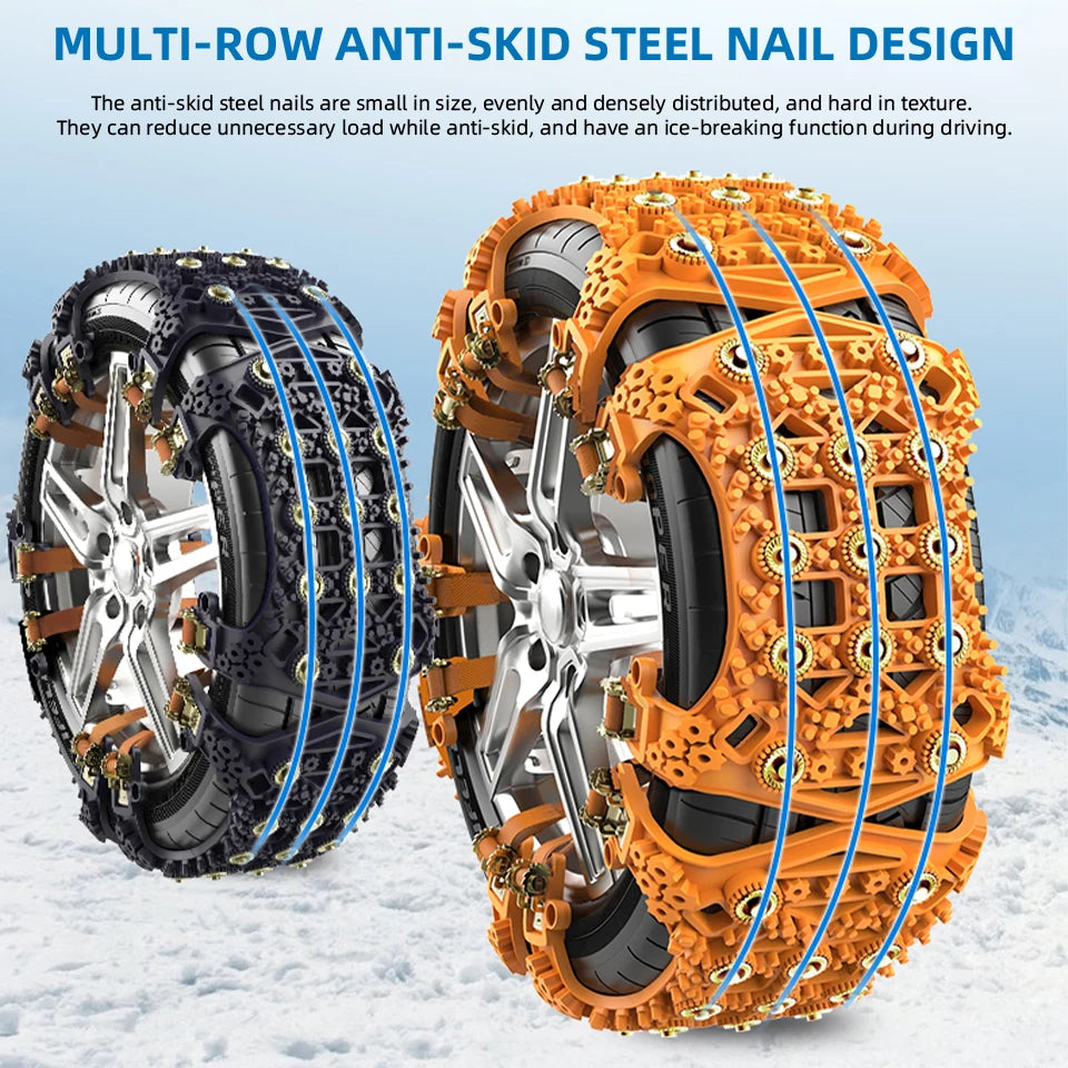 Snow Tire Chains for 165-255mm Tires
