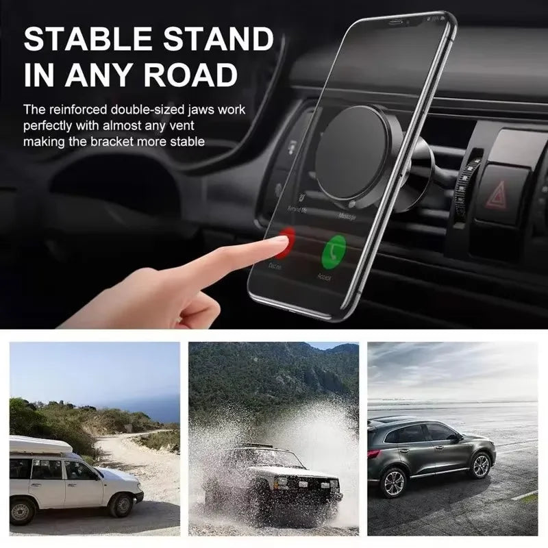 Magnetic Car Phone Holder with Air Vent Clip