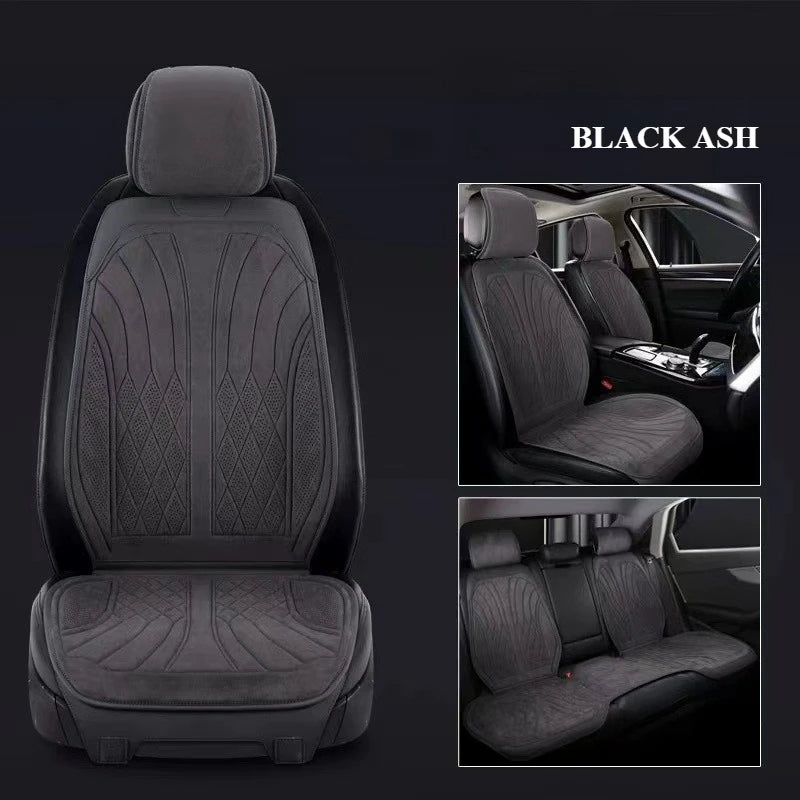 Luxury Suede Leather Car Seat Protection Mat, Four Season