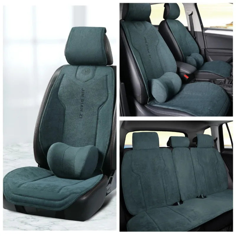 Universal Suede Full Set Car Seat Covers, Four Seasons