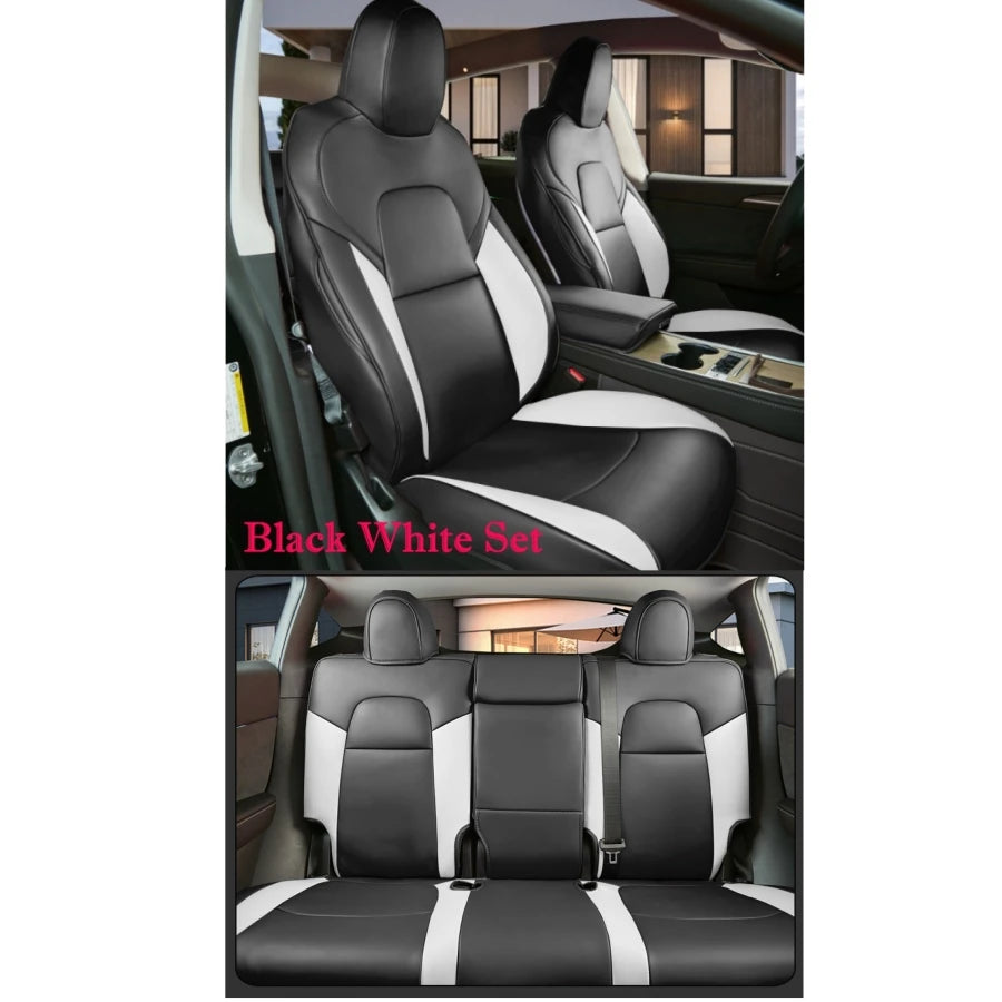 Full Set Nappa Leather Seat Covers for Tesla Model Y (2019-2023)